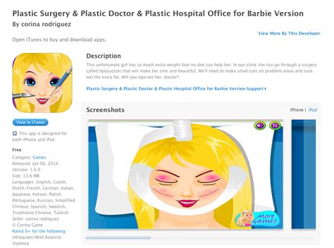 There's An iPhone Game That Lets You Give Barbie Plastic Surgery