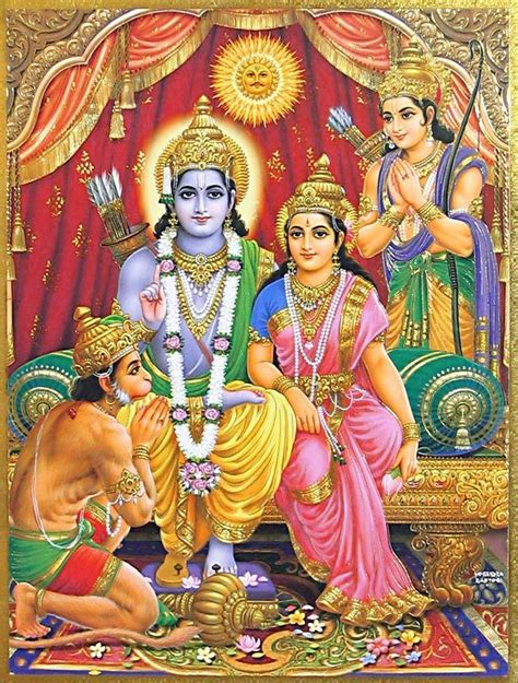 Lord Rama, Sita, Lakshmana, Hanuman