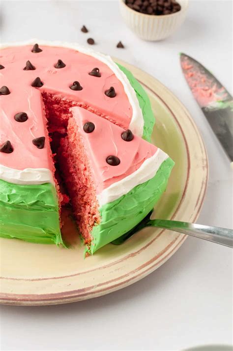 Easy Watermelon Cake Recipe | All Things Mamma