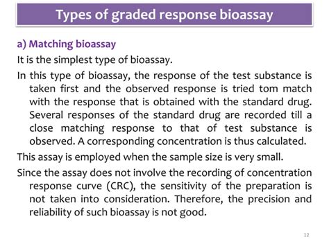 Expt. 3 Introduction to principles of bioassay, its types including advantages and disadvantages.