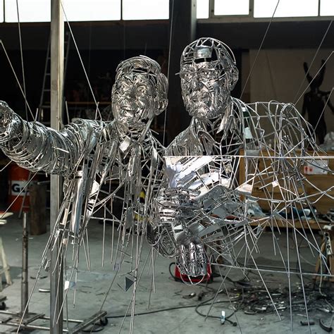 Metal-Work Sculptures Play Tribute to Human Emotions and Strength