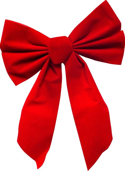 red ribbon bow PNG