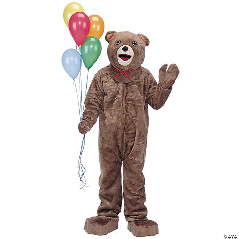 Adult Teddy Bear Mascot Costume - CostumePub.com