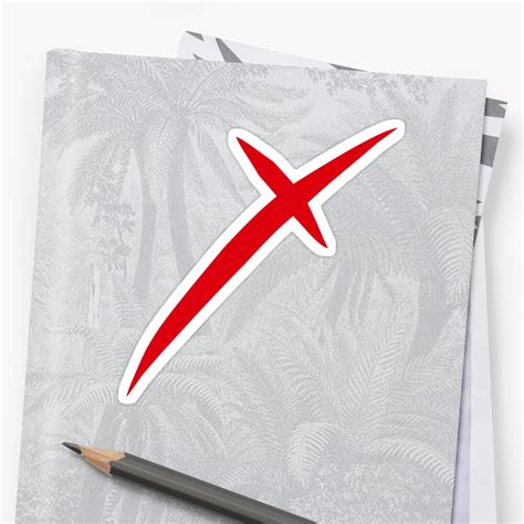 "A Red "X"" Sticker by Eriar | Redbubble