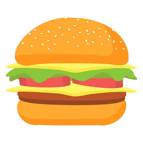 hamburger cartoon vector object 4557724 Vector Art at Vecteezy