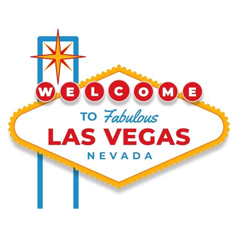 Premium Vector | Hand drawn flat design las vegas sign