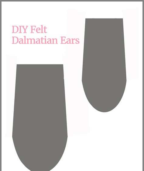 Dalmatian Ear Template - Printable Word Searches