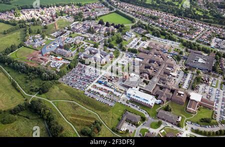 aerial view of Countess of Chester Health Park, looking south towards Chester city centre Stock ...