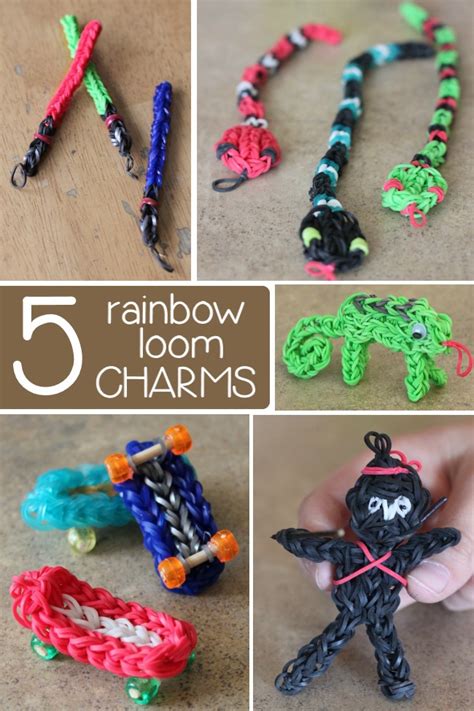 5 {FUN} Rainbow Loom Charms