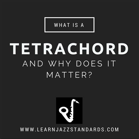 What is a Tetrachord and Why Does It Matter? - Learn Jazz Standards