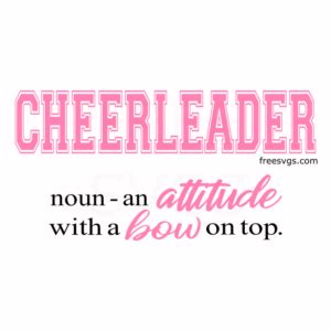 Cheerleader Definition Free SVG - Free SVG Cut Files