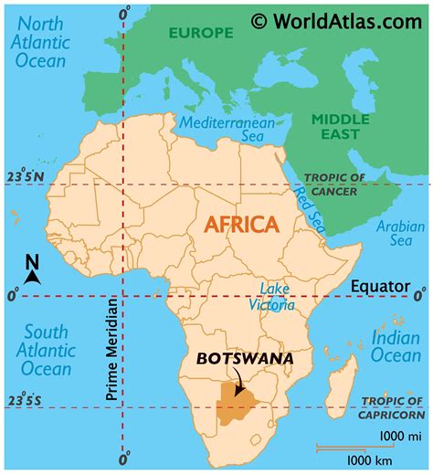 Botswana Map / Geography of Botswana / Map of Botswana - Worldatlas.com