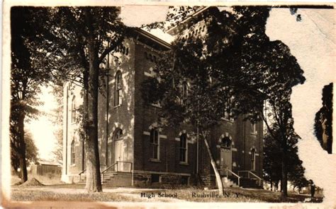 RPPC Rushville New York High School Real Picture Postcard - Etsy