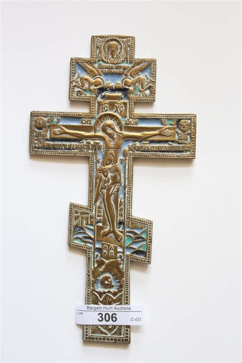 Sold Price: Russian Orthodox cross, showing a crucified - November 6, 0119 3:00 PM AEDT