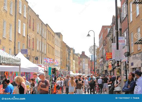 Brick Lane Sunday Market London UK Editorial Photography - Image of tourist, business: 156193047