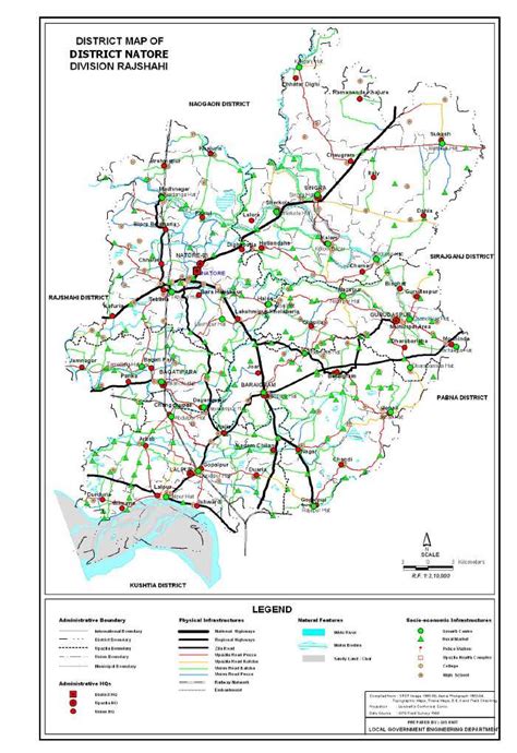 Maps of Bangladesh: Natore District