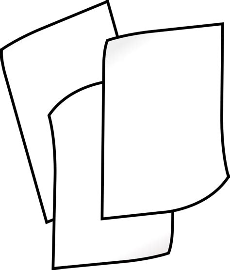 Stack of white paper - Openclipart