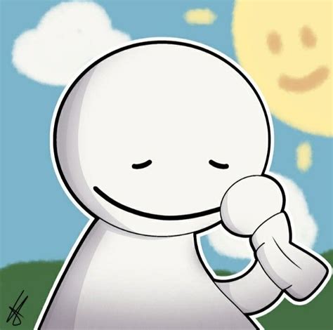 a cartoon character holding his fist up in front of the sun and smiling at someone