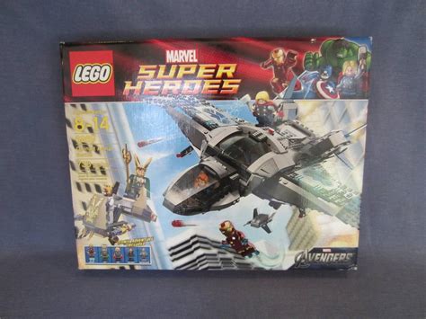 NEW Lego 6869 Marvel Avengers Super Heros "Quinjet Aerial Battle" Free ...