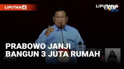 VIDEO: Visi Misi dan Program Kerja Prabowo di Debat Pilpres Ke-5 | Enamplus