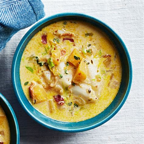 Cod Chowder with Bacon, Butternut Squash & Thyme | Rachael Ray In ...