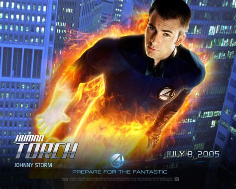 Human Torch (Chris Evans) Fantastic Four Poster