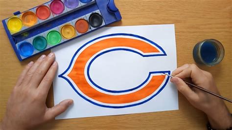 How to draw the Chicago Bears logo - NFL - YouTube