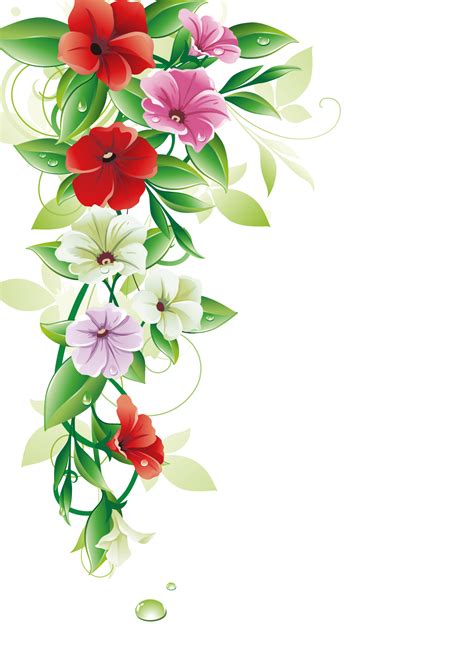 Flower Clip art - Flower Border png download - 1166*1654 - Free Transparent Flower png Download ...