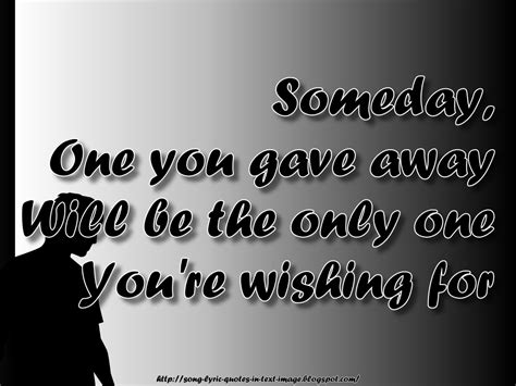 Song Lyric Quotes In Text Image: Someday - Mariah Carey Song Quote Image