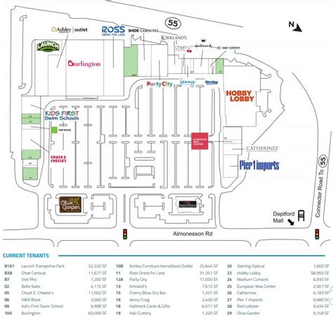 Deptford Mall Map