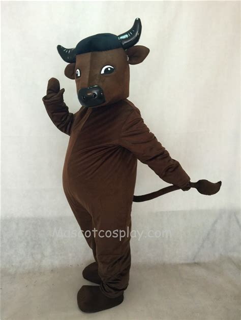 Hot Sale Realistic New Popular Professional Dark Brown Bull Mascot Costume