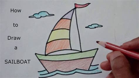 Learn how to draw Sailboat - YouTube