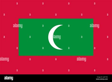 Flag of Maldives. Maldivian national banner and patriotic symbol ...