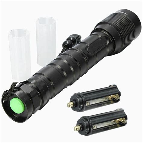 New Arrival Waterproof T6 3600LM Zoomable LED Flashlight 2x 18650 26650 ...