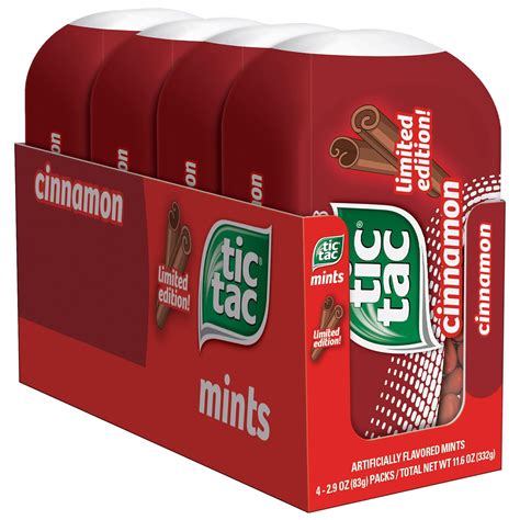 Amazon.com: Tic Tac Cinnamon Flavored Mints, On-The-Go Refreshment, 3.4 ...