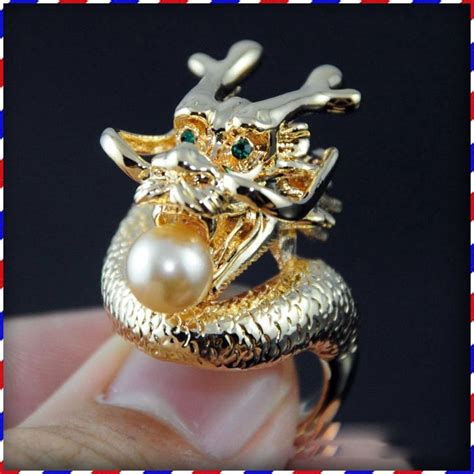 Color Painting Chinese Dragon Ring Trendy Minimalist Style Hot Selling Burst Model Rings Chic ...