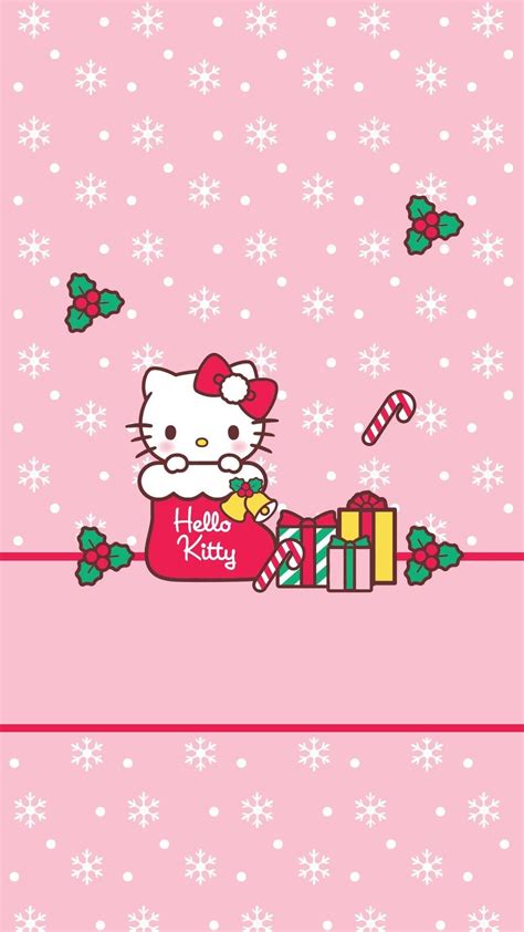 Hello Kitty Christmas Background