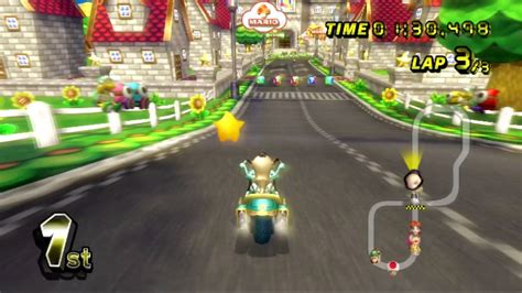 Mario Kart Wii (Wii) walkthrough - Mario Circuit - YouTube