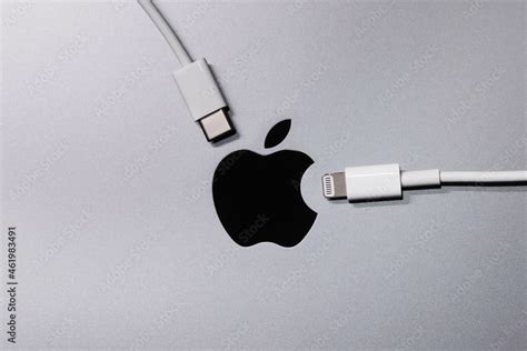 Apple Logo with Lighting and Usb-c Cable Charger. EU try to Forced ...