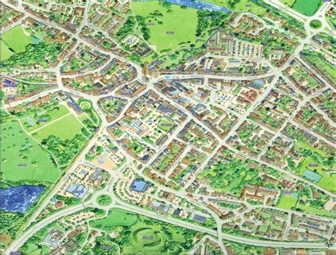 Cityscapes Street Map Of Cirencester 400 Piece Jigsaw Puzzle 470mm x 320mm hpy REDUCED