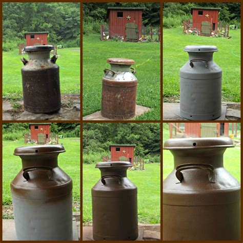 Restoring an old milk can Rustic Decor, Farmhouse Decor, Painted Milk Cans, Milk Can Decor, Old ...