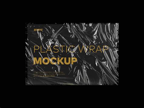 Free Plastic Wrap Texture Mockup (PSD)