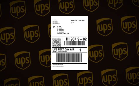 UPS Shipping Label Template | CYBRA
