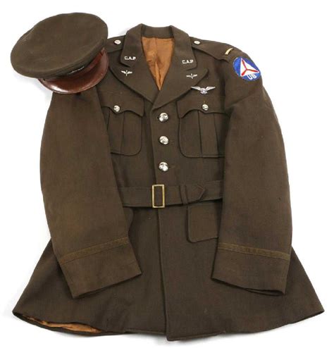 WWII US CIVIL AIR PATROL OFFICER UNIFORM & WINGS