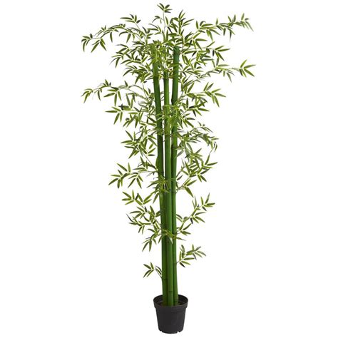 Nearly Natural Indoor 8 ft. Bamboo Artificial Tree-5595 - The Home Depot