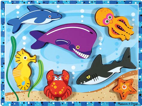 Sea Creatures Chunky Puzzle - Raff and Friends