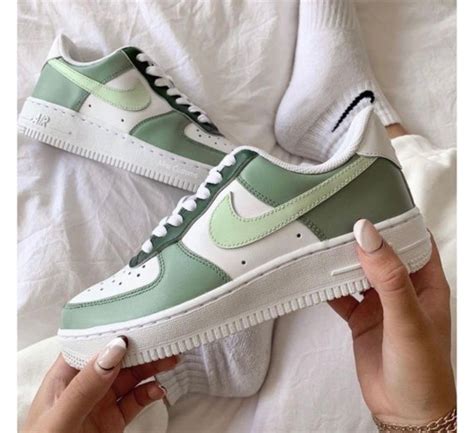 Custom Nike Air Force 1 Low Olive Green - Etsy