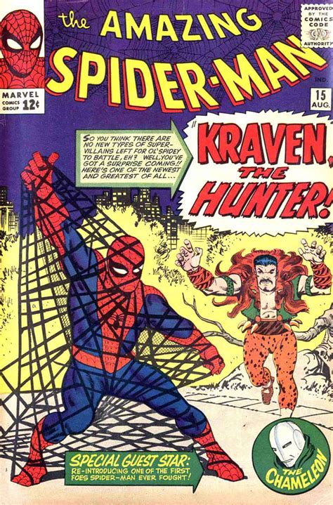 Amazing Spider-man #15 - Steve Ditko art & cover + 1st Kraven - Pencil Ink