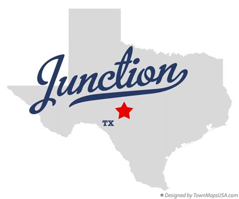 Map of Junction, TX, Texas