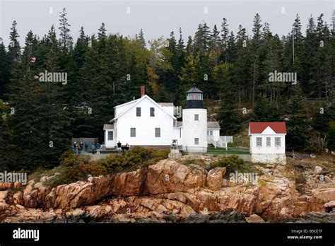 Bass Harbor Lighthouse near Bar Harbor, Maine USA Stock Photo - Alamy